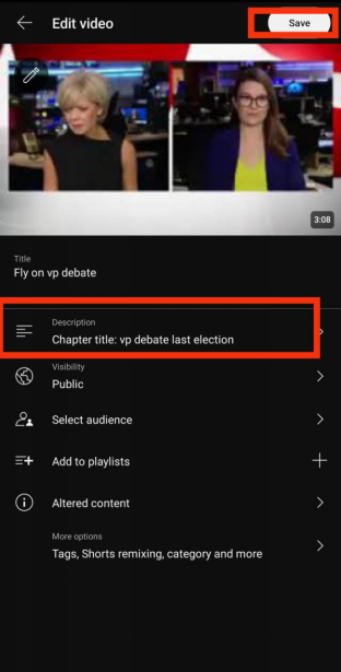 YouTube 影片章節 14