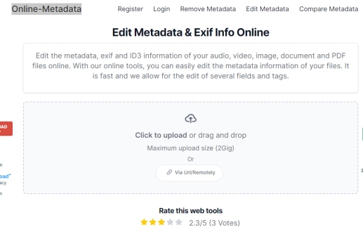 video metadata editor online metadata