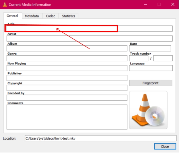 video metadata editor vlc media player