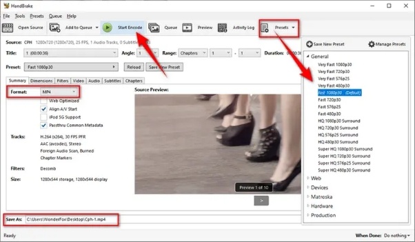 how to convert MP4 to MOV quicktime
