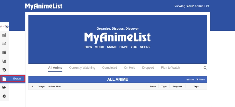 how to import anime list to ma