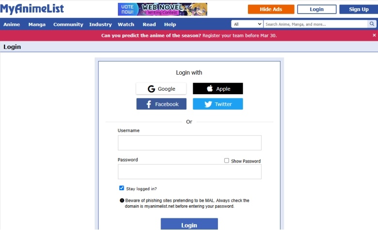 how to import anime list to other websites