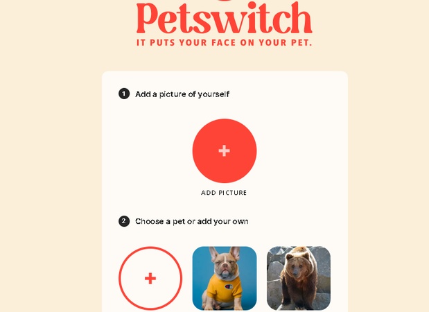 animal face swap online petswitch