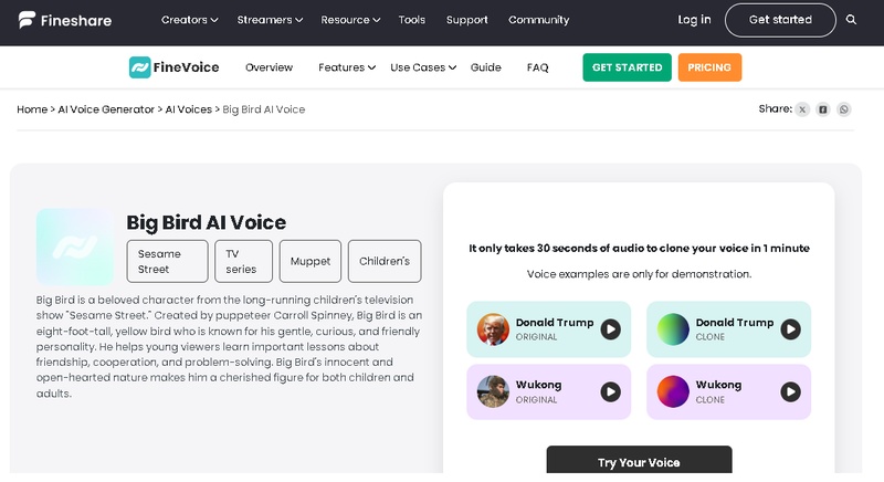 biggie voice generator fineshare
