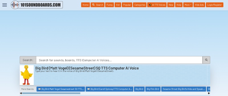bird voice changer 101 soundboards
