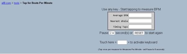 bpm 측정 도구-all8 BPM Tapper