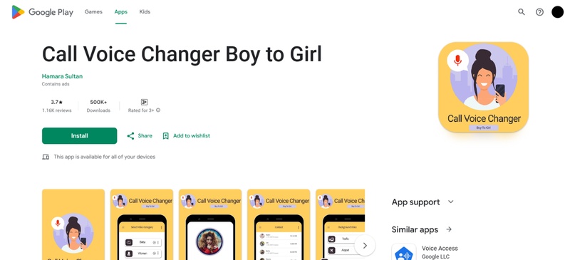 call voice changer boy to girl