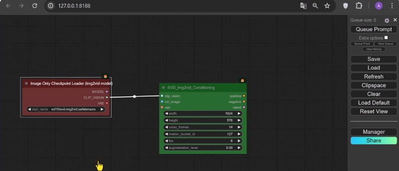 comfyui animatediff text to video svd img2vid model