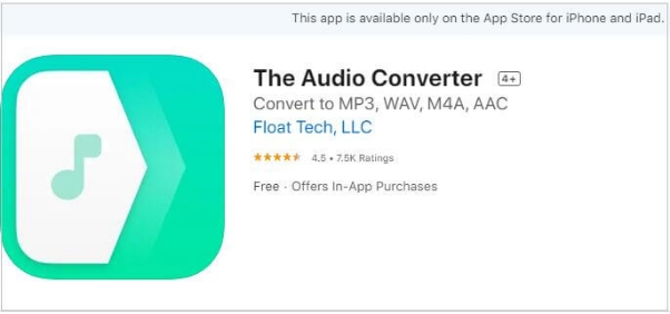 convert audio file m4a to mp3