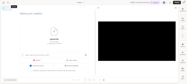 descript import file