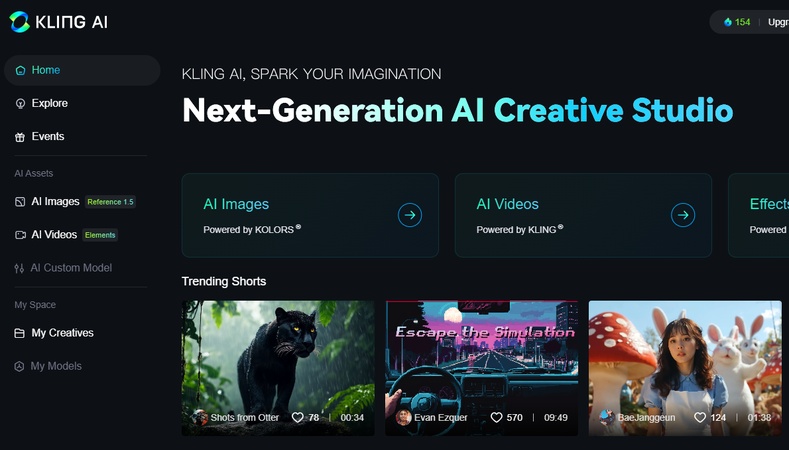 digen ai free kling ai