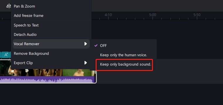 edimakor karaoke remove vocal