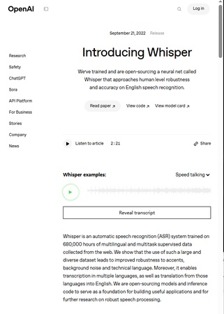 exemplary ai alternatives whisper ai