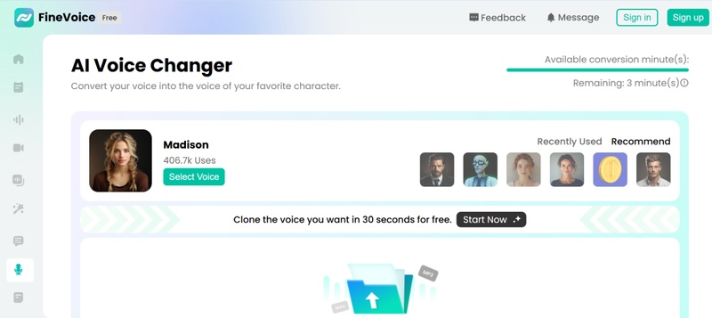 free online female voice changer