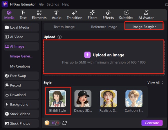 image to ghibli restyler