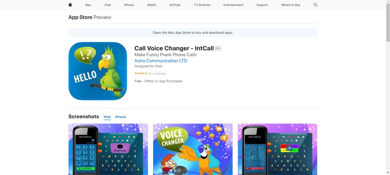 call voice changer intcall