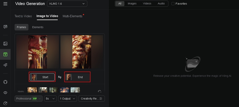 Kling ai image to video