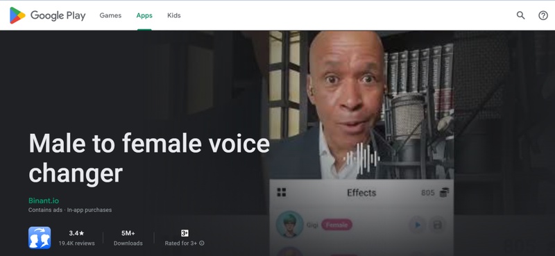 male to female voice changer