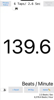 bpm 측정 도구-BPM Tap Counter