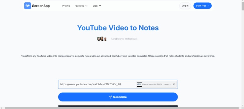 screenapp youTube 影片轉成筆記