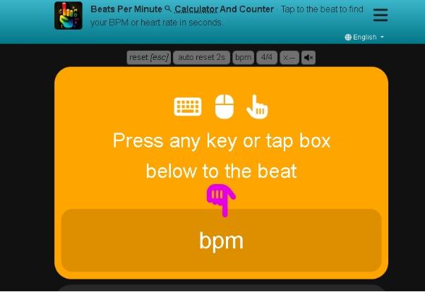 bpm 측정 도구-Tap BPM Finder