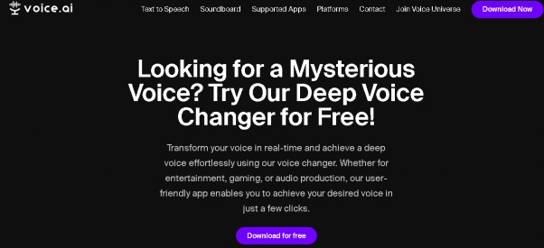 voice changer deep voice