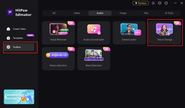 launch the ai voice changer tool