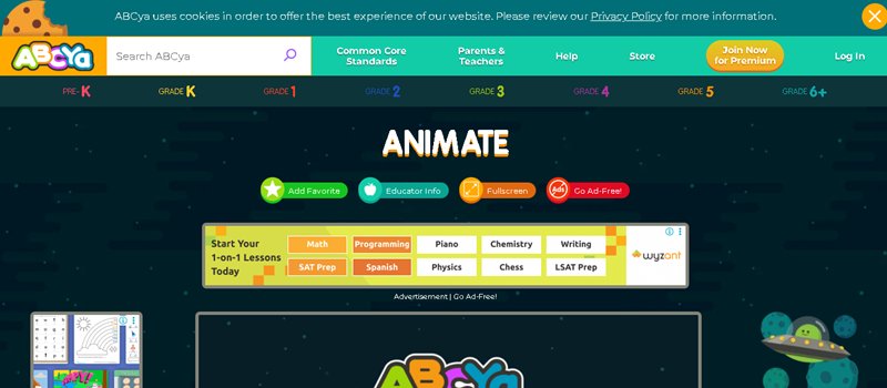 animation classes for 10 year olds