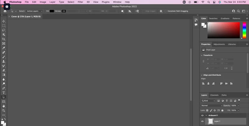 open photoshop swap ai