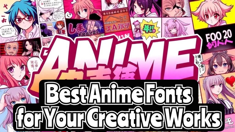 anime fonts