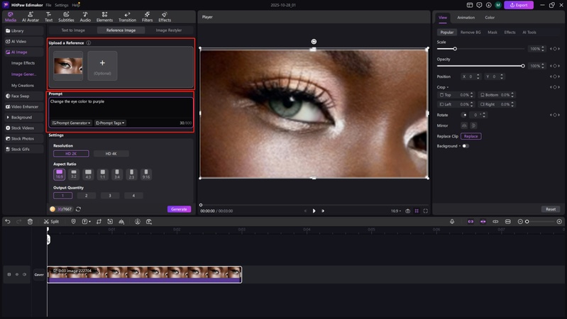 eye color change filter online