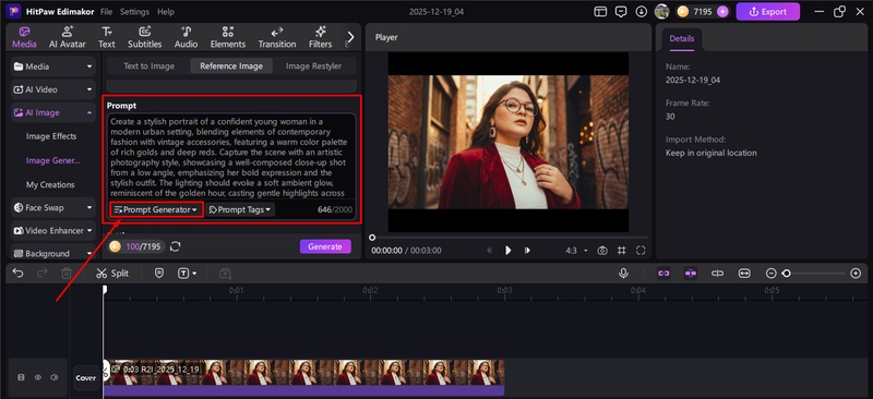 ai photo editing prompts for stunning portraits edimakor