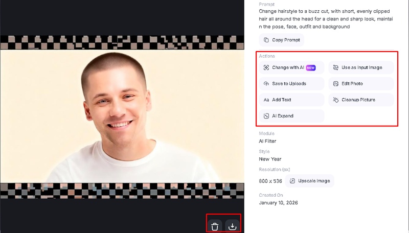 온라인에서 버즈컷 필터 사용하기 3