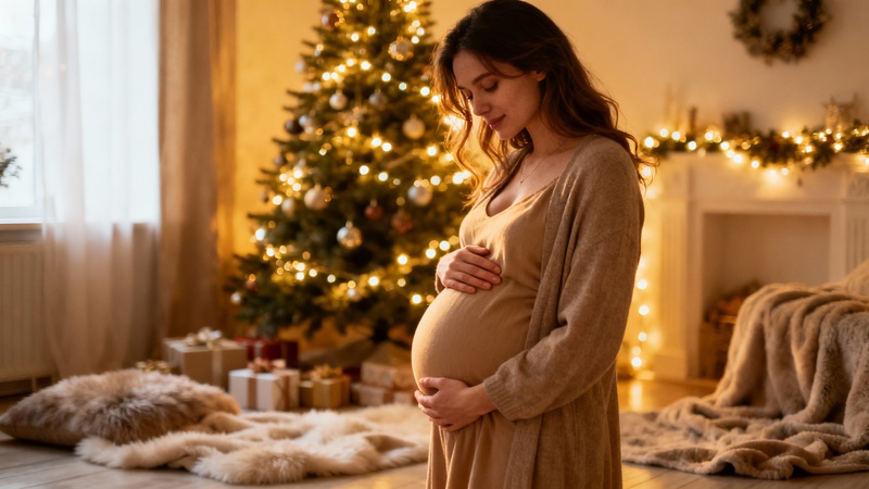 pregnant christmas photo ideas