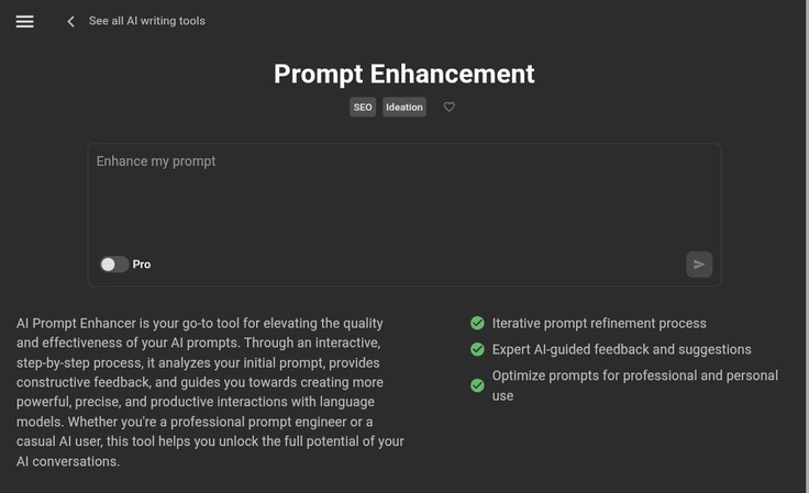 prompt improver ai free