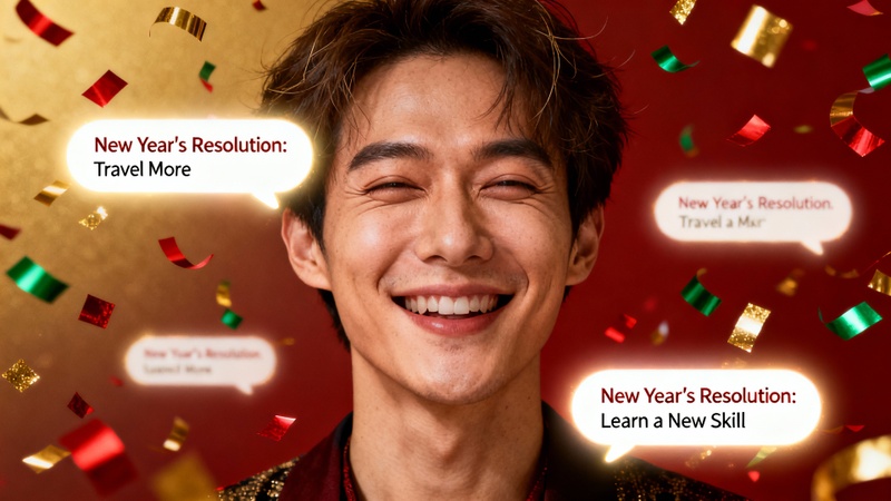 ai new year photo prompts new year resolution portrait
