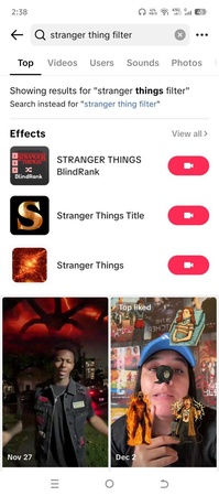 stranger things art tiktok