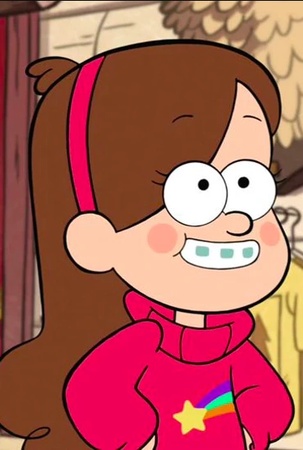 cartoon character with big teeth girl