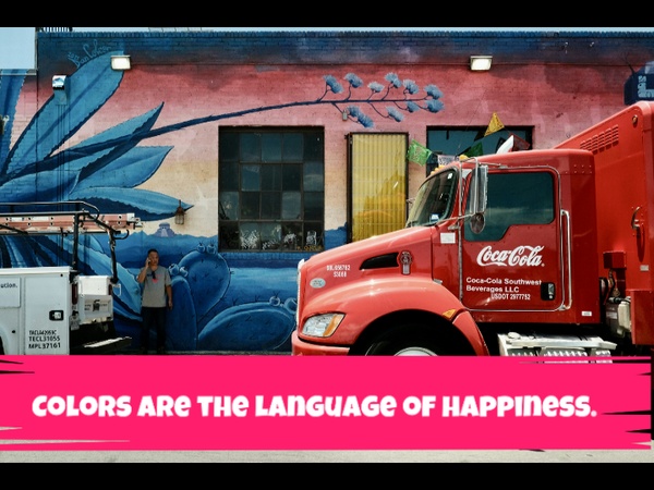 captions about colourful