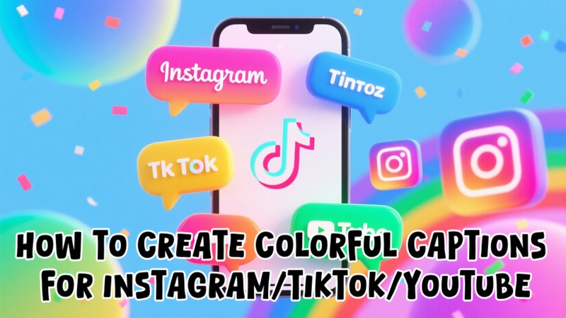 colourful captions
