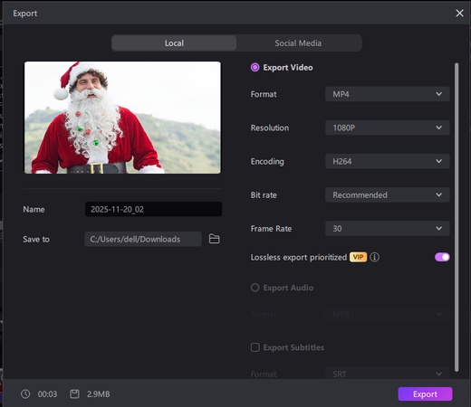 santa claus filter app