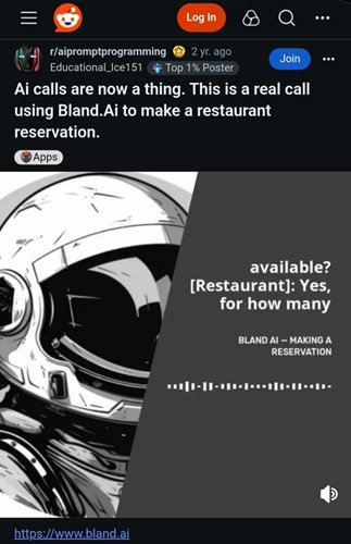 bland ai temperature