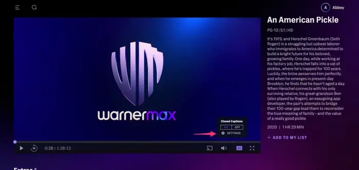 hbo max subtitles not working chromecast