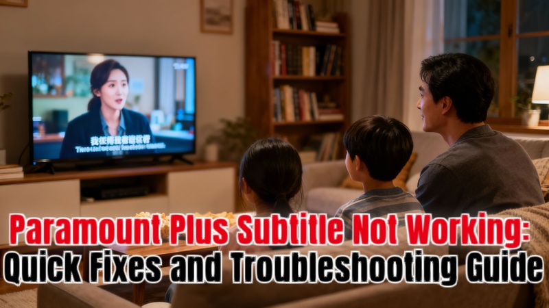 paramount plus subtitle not working