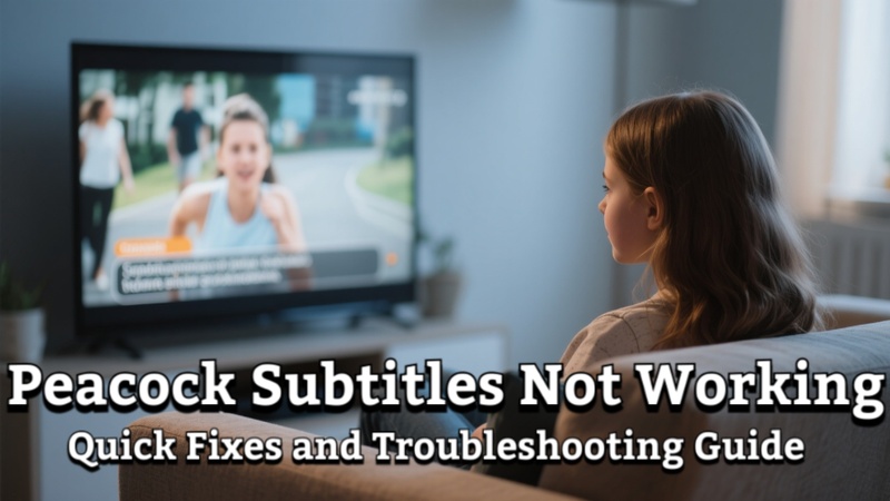 peacock subtitle not working