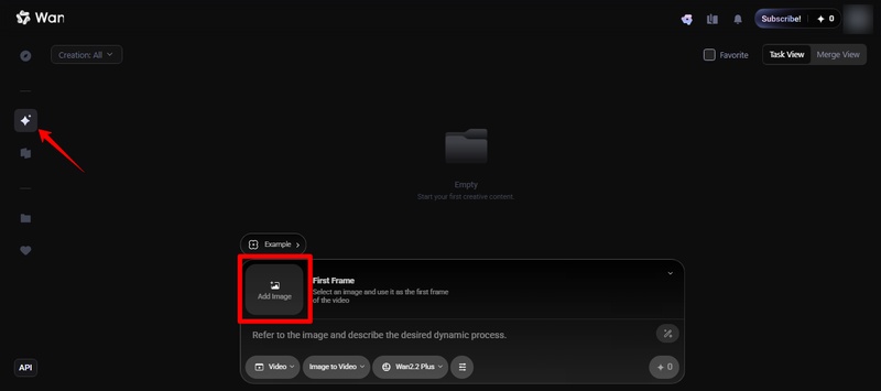 add your video's first frame