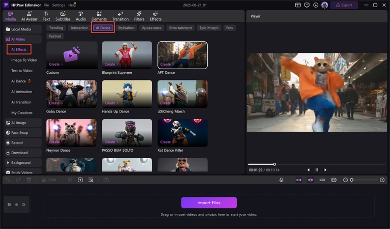ai dance template