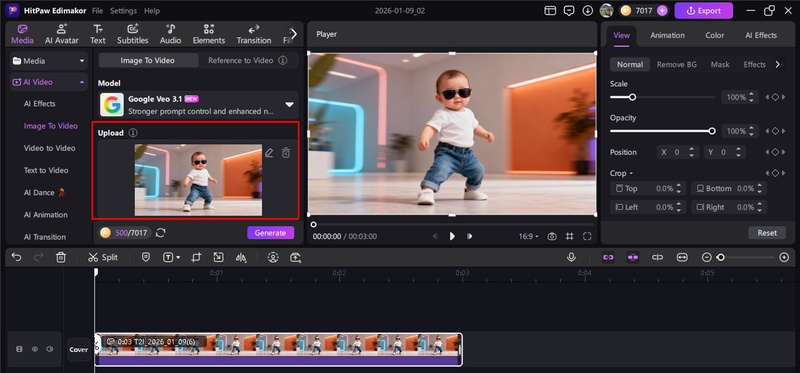ai dance video prompt