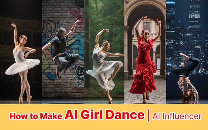 AI girl dance