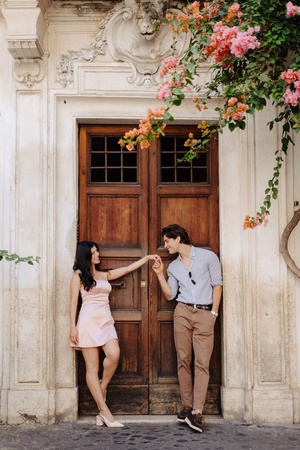 ai photo editing prompt for couple-holding hands in focus